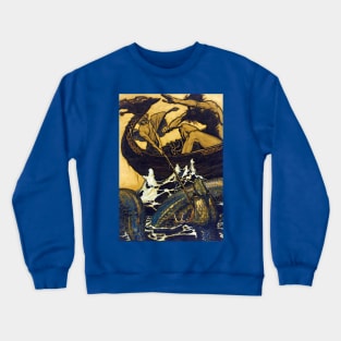 Sea Battle - Arthur Rackham Crewneck Sweatshirt